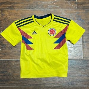 Colombia youth small adidas soccer jersey